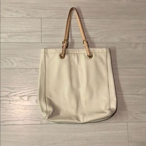 Michael Kors Leather Beige Tote